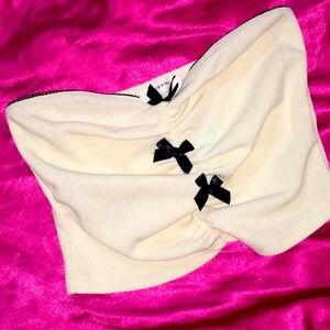 Lost In Bows Tube Top 🖤✨